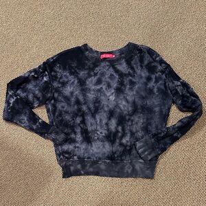 Women's Black Tie-Dye Sweatshirt